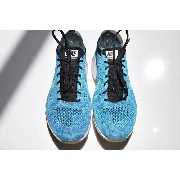 Nike Zoom Flyknit ZVEZDOCHET Men’s Size 9 Blue Green 698616-401 Running Training - Picture 3 of 9